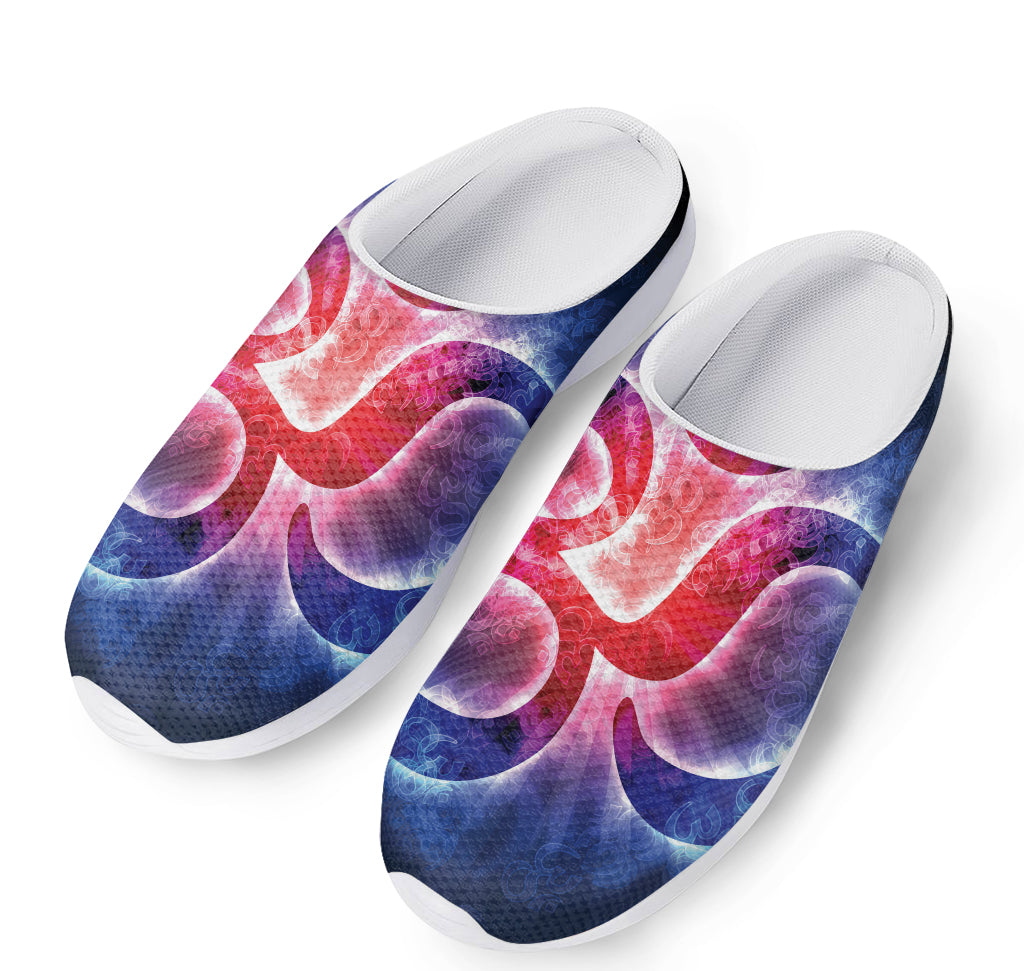 Om Sign Print Mesh Casual Shoes