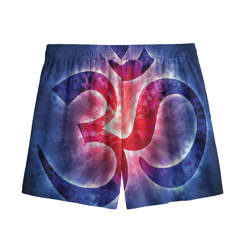 Om Sign Print Mesh Shorts