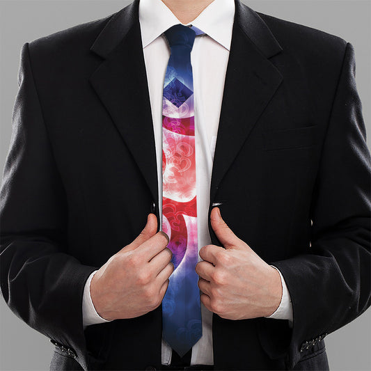 Om Sign Print Necktie