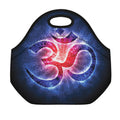 Om Sign Print Neoprene Lunch Bag