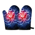 Om Sign Print Oven Mitts