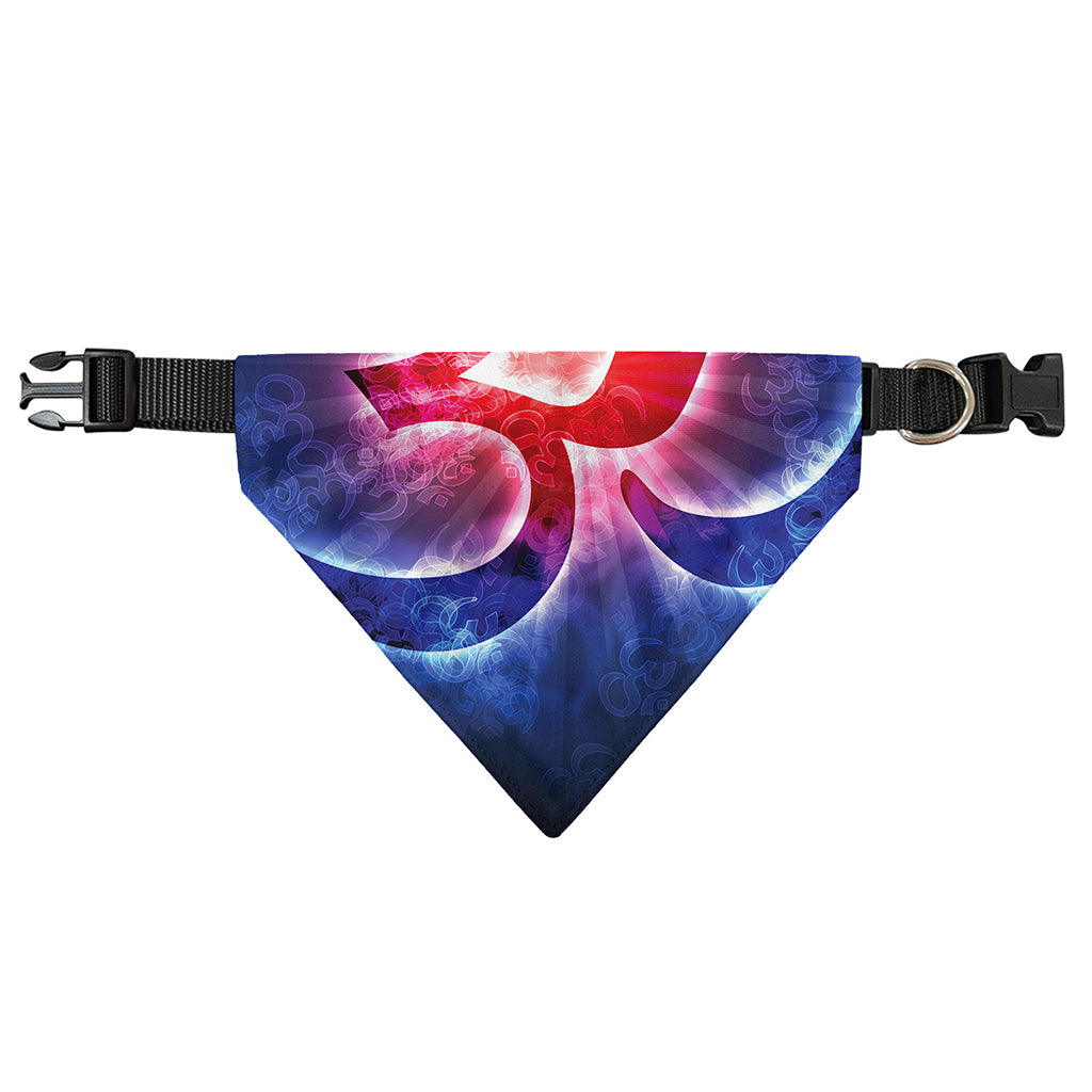 Om Sign Print Over The Collar Dog Bandana