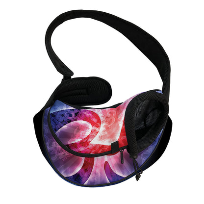 Om Sign Print Pet Sling Carrier