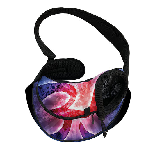 Om Sign Print Pet Sling Carrier