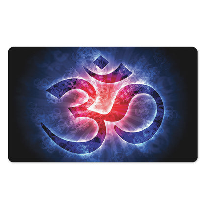 Om Sign Print Polyester Doormat