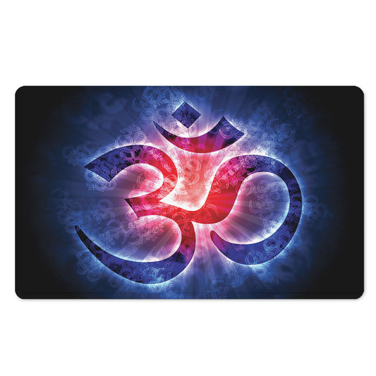 Om Sign Print Polyester Doormat