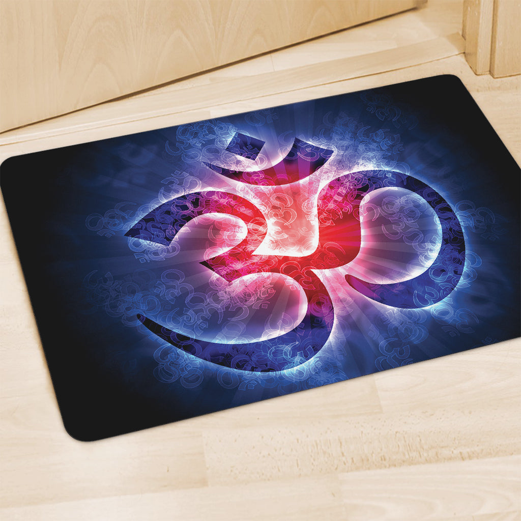 Om Sign Print Polyester Doormat