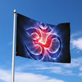 Om Sign Print Polyester Flag