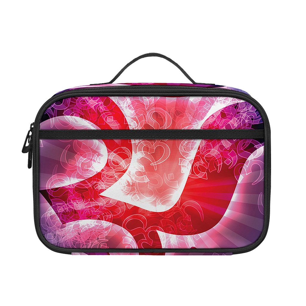 Om Sign Print Portable Lunch Bag