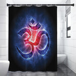 Om Sign Print Premium Shower Curtain