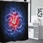 Om Sign Print Premium Shower Curtain