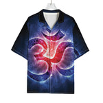 Om Sign Print Rayon Hawaiian Shirt