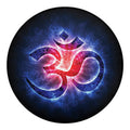 Om Sign Print Round Blanket