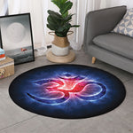 Om Sign Print Round Rug