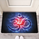 Om Sign Print Rubber Doormat