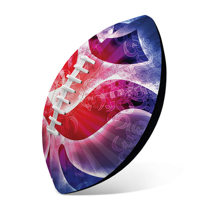 Om Sign Print Rugby Ball
