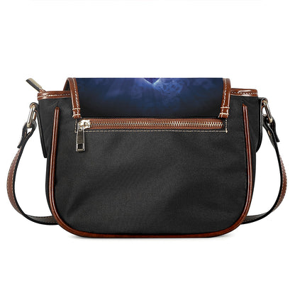 Om Sign Print Saddle Bag