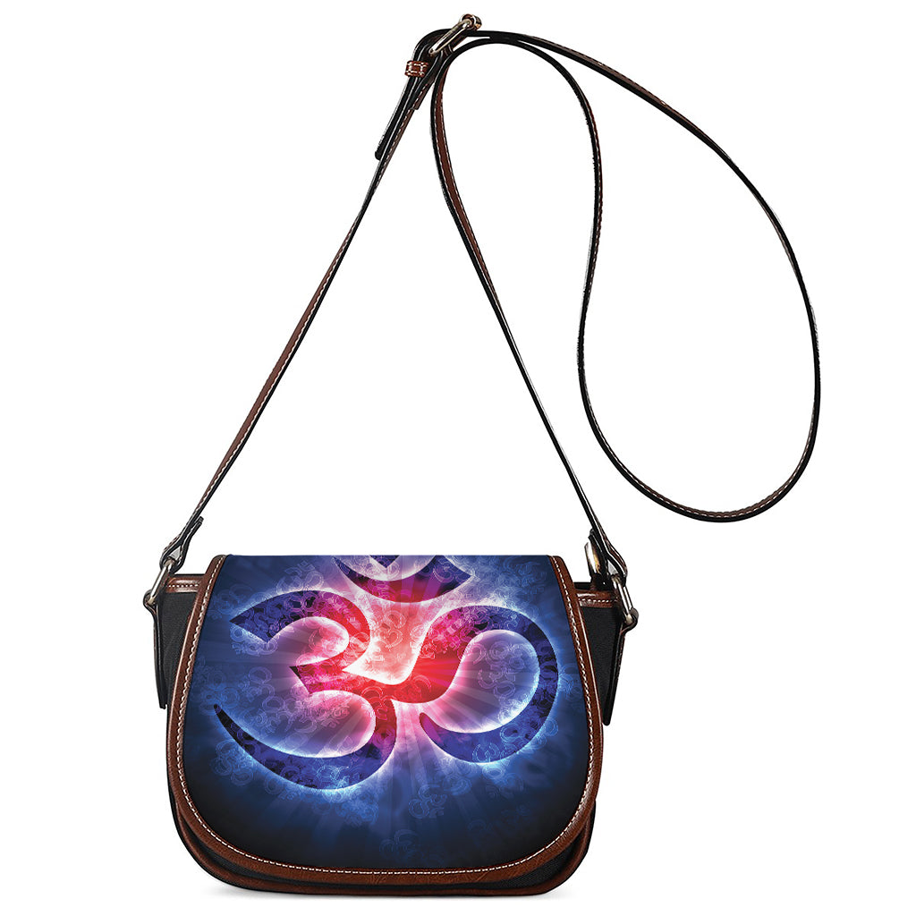 Om Sign Print Saddle Bag
