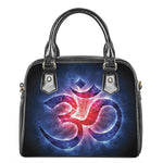 Om Sign Print Shoulder Handbag