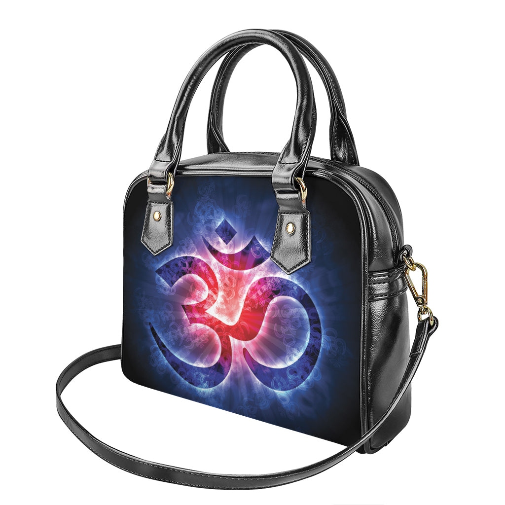 Om Sign Print Shoulder Handbag