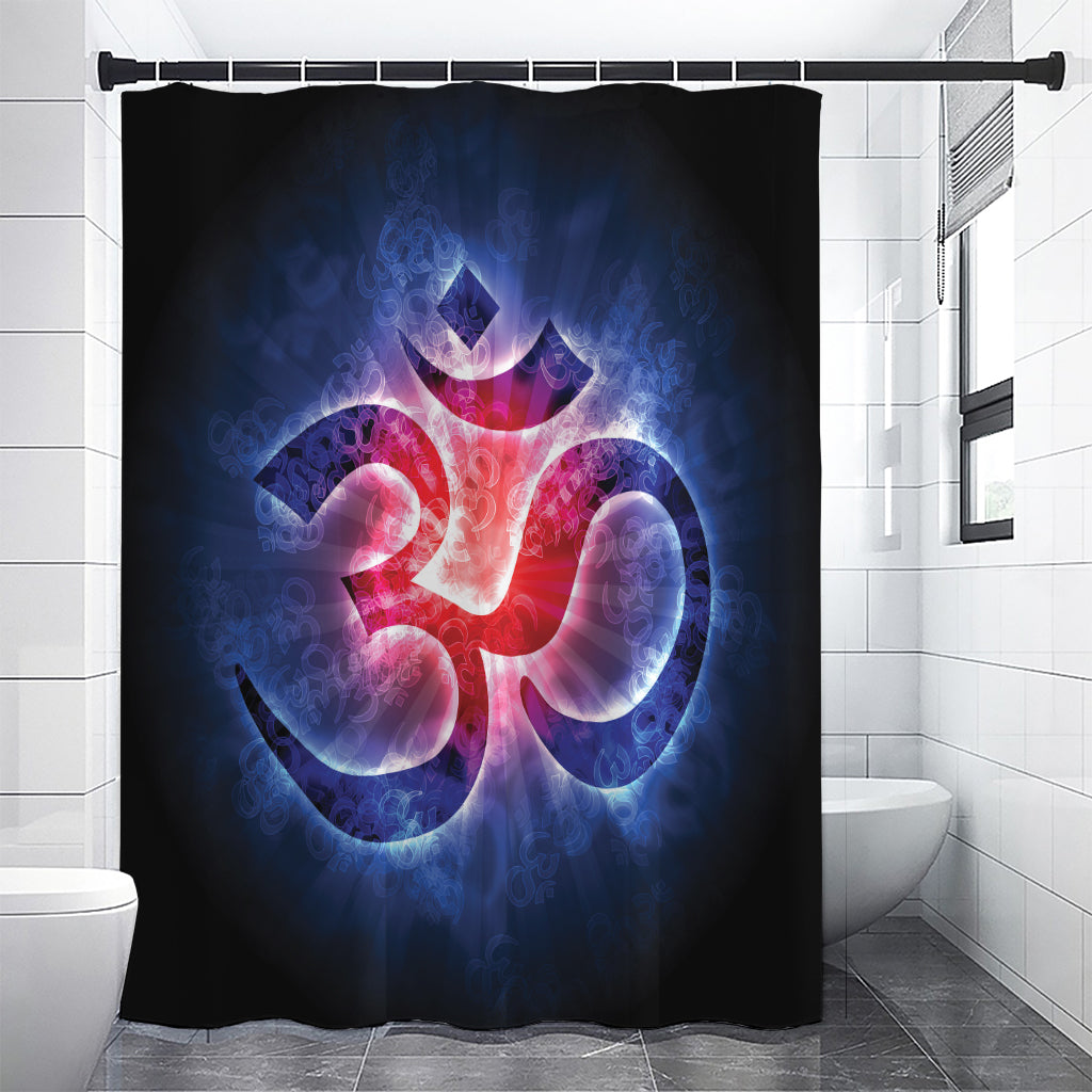 Om Sign Print Shower Curtain