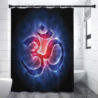 Om Sign Print Shower Curtain