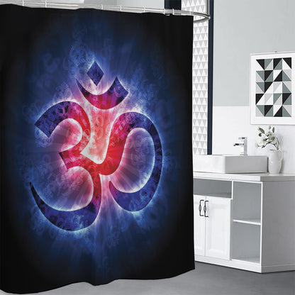 Om Sign Print Shower Curtain
