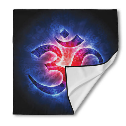 Om Sign Print Silk Bandana