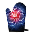 Om Sign Print Single Oven Mitt