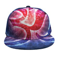 Om Sign Print Snapback Cap