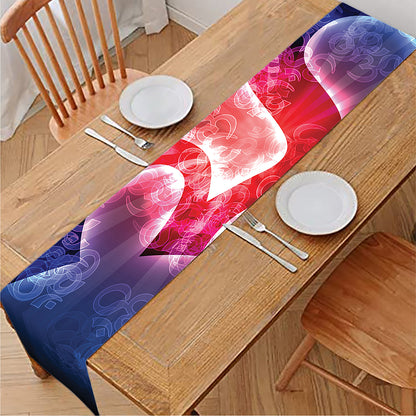 Om Sign Print Table Runner