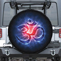 Om Sign Print Tire Cover