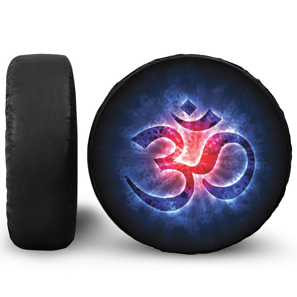 Om Sign Print Tire Cover