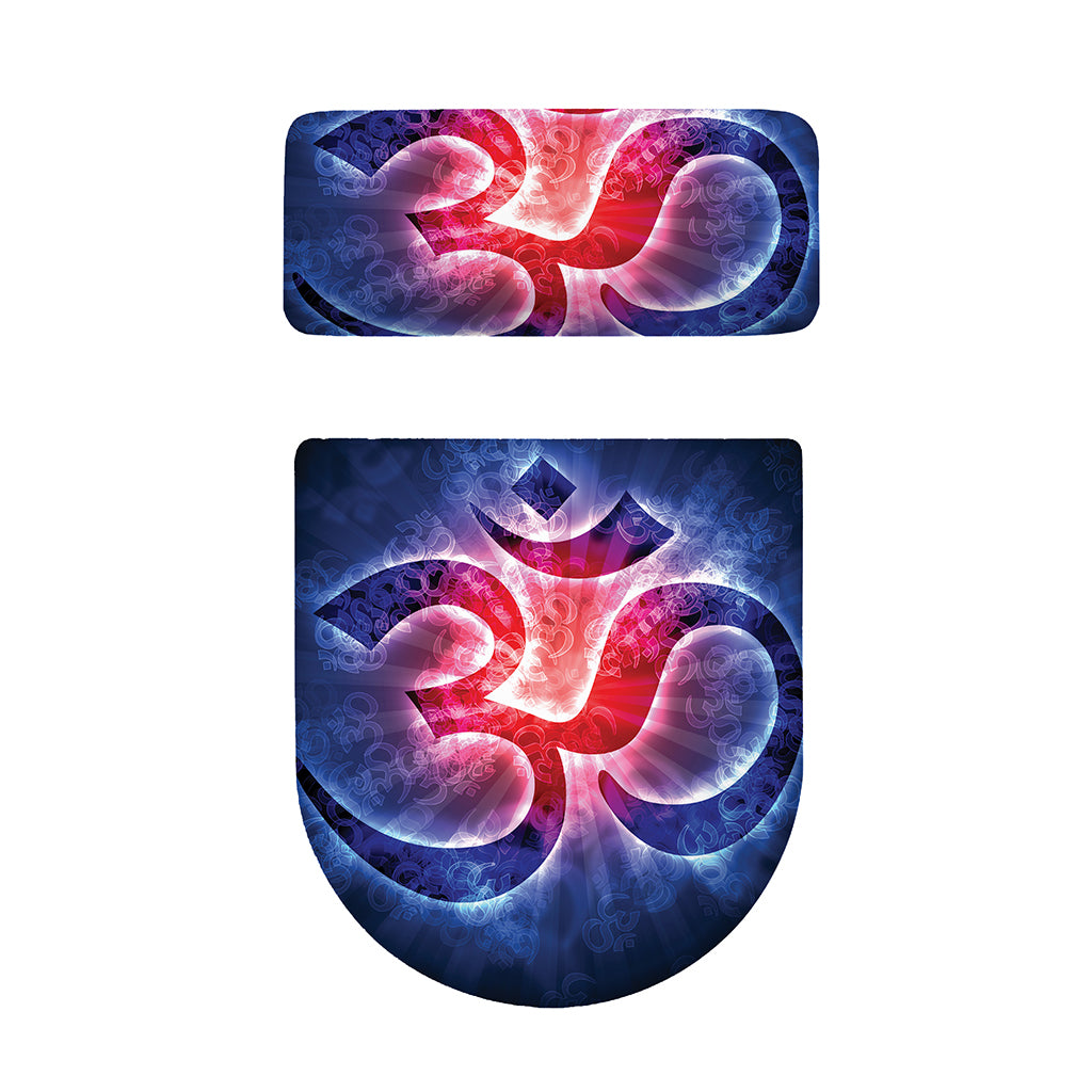 Om Sign Print Toilet Lid And Tank Cover Set