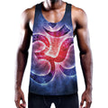 Om Sign Print Men's Workout Tank Top
