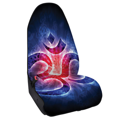 Om Sign Print Waterproof Car Seat Cover