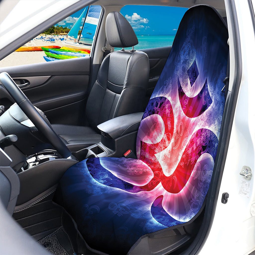 Om Sign Print Waterproof Car Seat Cover