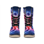 Om Sign Print Winter Boots