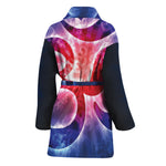 Om Sign Print Women's Bathrobe