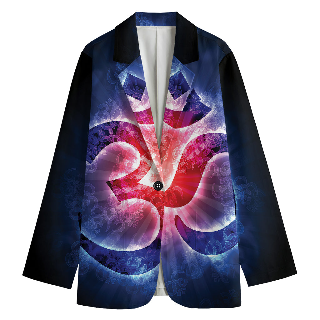 Om Sign Print Women's Blazer
