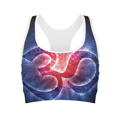 Om Sign Print Women's Sports Bra