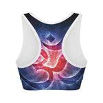 Om Sign Print Women's Sports Bra