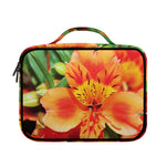 Orange Alstroemeria Print Briefcase Bible Bag