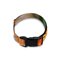 Orange Alstroemeria Print Dog Collar