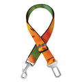 Orange Alstroemeria Print Dog Seat Belt
