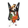 Orange Alstroemeria Print Pet Carrier Backpack