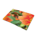 Orange Alstroemeria Print Pet Cooling Mat Cover