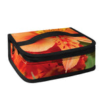 Orange Alstroemeria Print Small Lunch Bag
