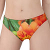 Orange Alstroemeria Print Women's Panties