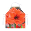 Orange Amaryllis Print Adjustable Apron